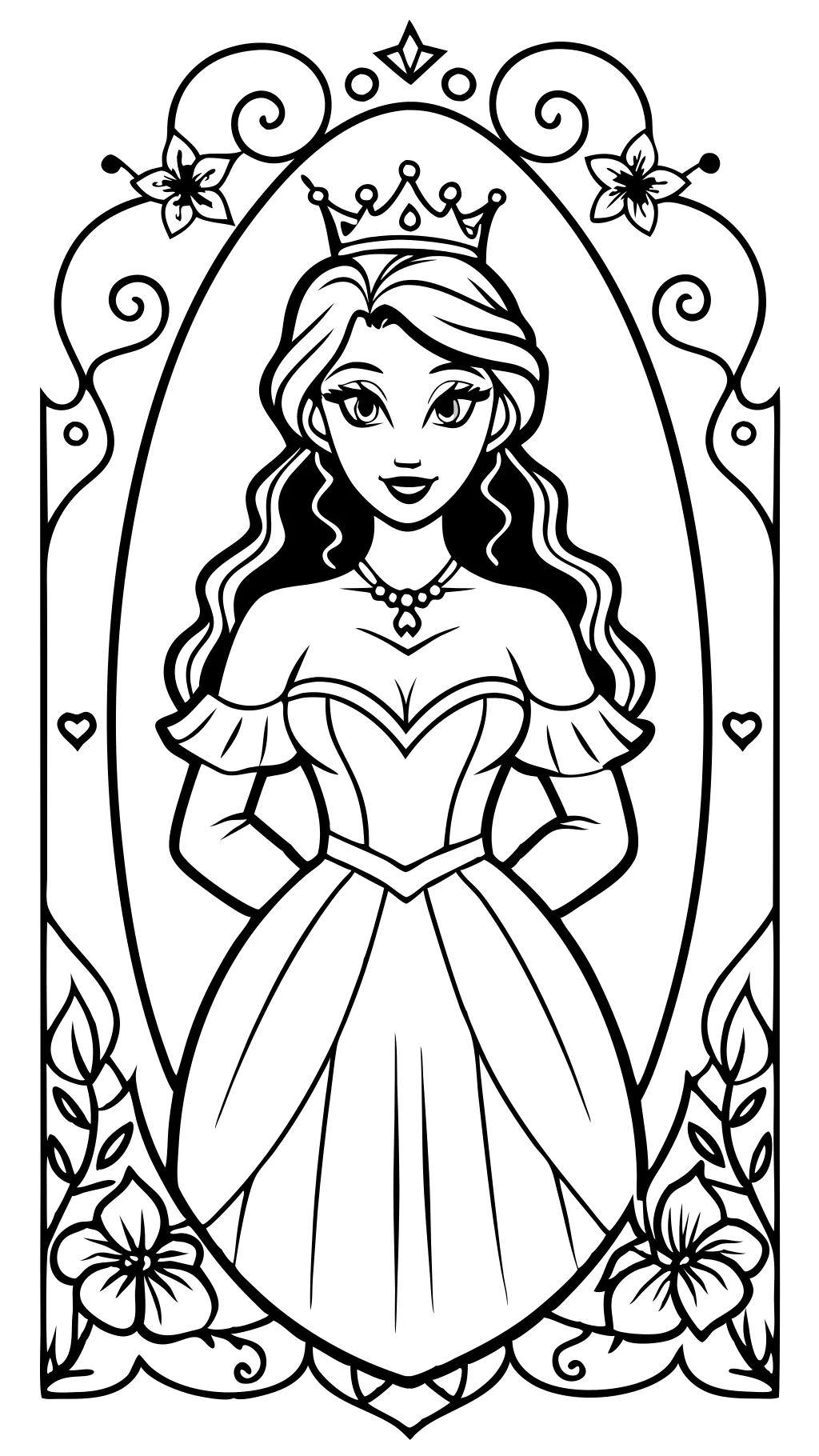 coloriages pour adultes de la princesse Disney